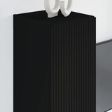 TV zidni ormar Zidne Crna 30 x 31 x 80 cm Konstruirano drvo | shoptok.hr