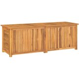  Vrtna kutija za pohranu s vrećom 150x50x55 cm masivna tikovina | shoptok.hr