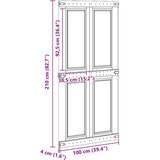  Vrata staje Corona 100 x 210 cm Masivna borovina | shoptok.hr