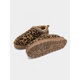 Sinsay Niske čizme za snijeg od imitacije bru&amp;scaron;ene kože s leopard uzorkom Slike