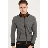 Dewberry 1021 MEN'S SWEATSHIRT-FISHBACK BLACK