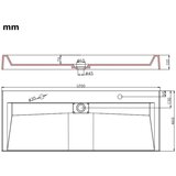  Umivaonik od lijevanih minerala/mramora 120 x 46 x 11 cm bijeli | shoptok.hr