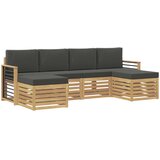  Setovi sofa 6 pcs Bijela i antracit 249 x 122,5 x 73 cm | Eponuda.ba