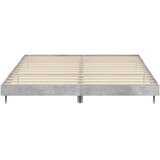  Okvir kreveta siva boja betona 160x200 cm od konstruiranog drva | shoptok.hr