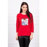 Kesi Collage print blouse red | shoptok.hr