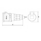 Madras doo Beograd UTIČNICA VISEĆA UKO-UTO BEMIS IP44 16A 3P+E 380V BC1-1504-2312 | ePonuda.com