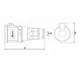  utičnica viseća uko-uto bemis IP44 16A 3P+E 380V BC1-1504-2312 | Eponuda.com
