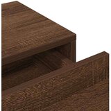 vidaXL Stenska polica s predali rjav hrast 100x36x19 cm inženirski les | Shoptok.si