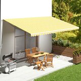 vidaXL Nadomestno blago za tendo rumeno in belo 6x3,5 m | Shoptok.si
