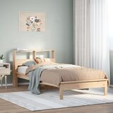 vidaXL Krevet s regalom za knjige bez madraca 75x190 cm borovina Cijene
