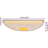 vidaXL Samoljepljivi otirači za stube 30 kom 56x17x3 cm svjetlosivi | shoptok.hr