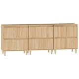  Komoda 3 kom boja hrasta sonome 60x35x70 cm konstruirano drvo | shoptok.hr