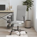 Maison Chic pisarniški stol - računalniški stol nastavljiv po višini svetlo sivo blago, (21784233) | Shoptok.si