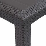  Vrtni stol smeđi 220 x 90 x 72 cm plastika s izgledom ratana | shoptok.hr