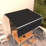 vidaXL Avtomatsko zložljiva tenda s senčilom 4x3 m antracitna Cene