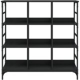  Komoda crna 102 x 32 x 103,5 cm od konstruiranog drva | shoptok.hr