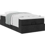 vidaXL Otomanski okvir kreveta s madraca crni 90x190cm od tkanine | shoptok.hr