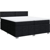  Krevet s oprugama i madracem crni 200x200 cm od tkanine | shoptok.hr