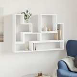  Zidna polica bijela 96 x 12 x 64 cm od konstruiranog drva | Eponuda.ba