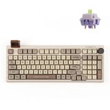  Epomaker RT100 95% Retro Mehanska Tipkovnica Bela / Epomaker Wisteria Linear Switch, (22153775) Cene