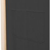Sobna pregrada s 5 panela od tkanine 200 x 170 x 4 cm siva | shoptok.hr