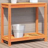 vidaXL Stol za sadnju s policom voštano smeđi 82 5x35x75 cm borovina | shoptok.hr