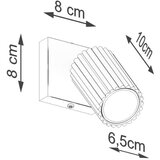  Stenska svetilka KARBON bela, (21626741) | Shoptok.si