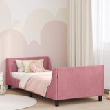  Krevet za djecu s uzglavljem Ružičasta 80 x 200 cm Baršun | shoptok.hr