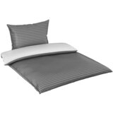 Esposa OBOJESTRANSKA POSTELJNINA 140/200 cm saten siva, bela | Shoptok.si