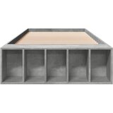  Okvir kreveta boja betona 90x200 cm od konstruiranog drva | shoptok.hr