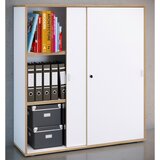 P & B ARHIVSKA OMARA bela, medeni hrast | Shoptok.si