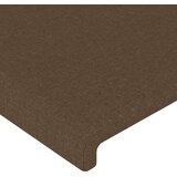  Uzglavlje tamnosmeđe 200x5x118/128 cm od tkanine | shoptok.hr