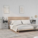  Noćni ormarići 2 kom boja hrasta sonome od konstruiranog drva | shoptok.hr