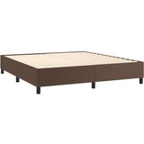  Box spring posteljni okvir rjav 160x200 cm umetno usnje, (20792208) | Shoptok.si