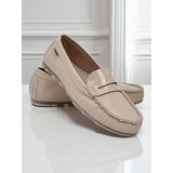 Resti Beige Kallista Women's Loafers - Premium Suede Ecological Leather | ePonuda.com