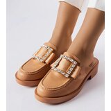 Gemre Brown mules with closed toe Columbus | Shoptok.si