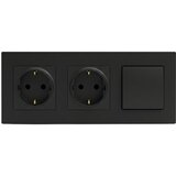  Legrand-dvostruka kućna SCHUKO utičnica 250V/16A i jednopolni prekidač br. 1 NILOE STEP Cene