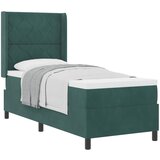 Krevet s opruga kutije Tamnozelena 80 x 200 cm Baršun | shoptok.hr