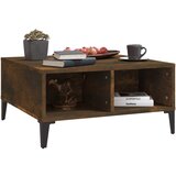  Stolić za kavu boja dimljenog hrasta 60 x 60 x 30 cm od iverice | shoptok.hr