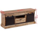 TV Ormarić s 2 Klizna Vrata Masivno Mango Drvo 110x30x45 cm | shoptok.hr