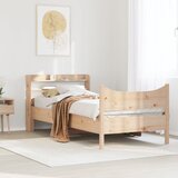  Okvir kreveta s uzglavljem 75x190 cm od borovine | shoptok.hr