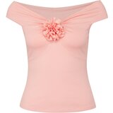 Orsay Light Pink Women's Short Sleeve T-Shirt with Applique - Women's | Shoptok.si