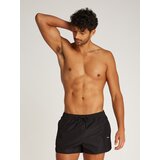 Calvin Klein Swimwear Kratke kopalne hlače 'RUNNER' črna / bela | Shoptok.si