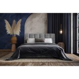 MID.YOU OBLAZINJENA POSTELJA 180 cm x 200 cm , les, tekstil, leseni material barve grafita | Shoptok.si