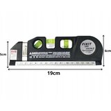  baterija. laserska libela 19cm sa metrom 250cm usb | shoptok.hr