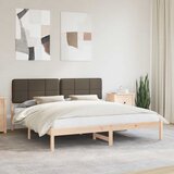  Krevetni okvir s tapiciranim uzglavljem Sivo-smeđa 180 x 200 cm | shoptok.hr