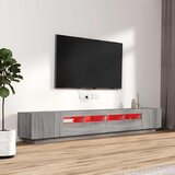 3-dijelni set TV ormarića LED boja hrasta od konstruiranog drva | shoptok.hr