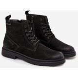 Big Star Leather Insulated Men's Ankle Boots With Zipper | Shoptok.si