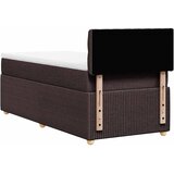  Krevet s oprugama i madracem tamnosmeđi 80x200 cm od tkanine | shoptok.hr
