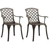  3-dijelni bistro set od lijevanog aluminija brončani | shoptok.hr